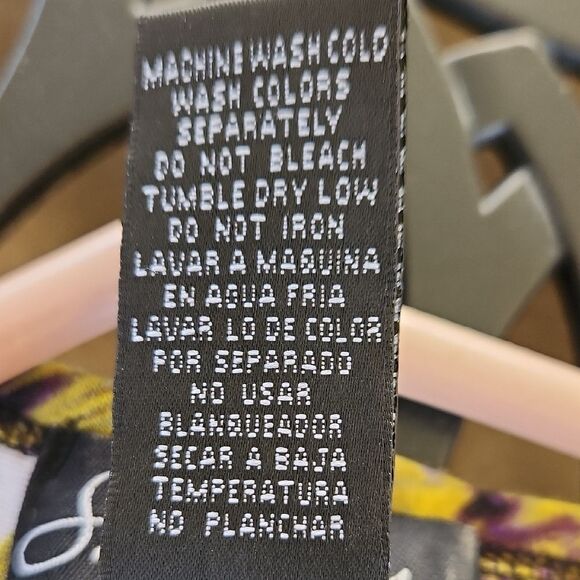 Women's Black and Yellow Top - Picture 3 of 3